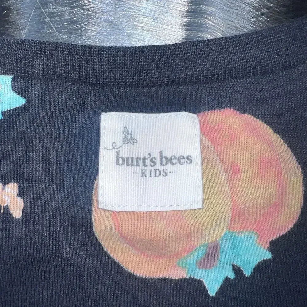Halloween Burt’s Bees Kids Black Pumpkin PJ Set - Size: 5T